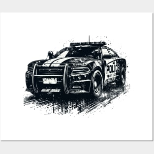 Police car Posters and Art